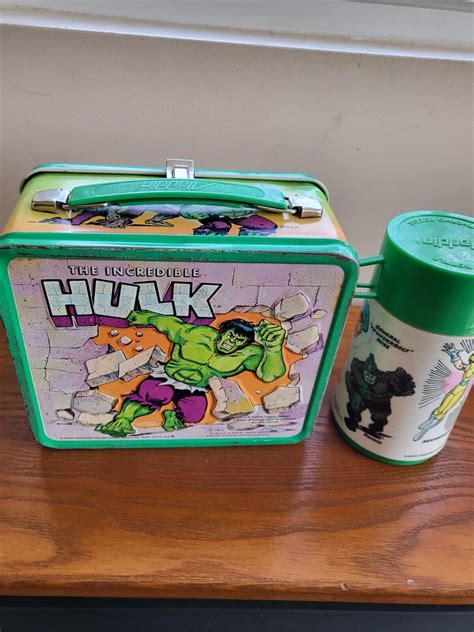 hulk lunch box metal|incredible hulk lunch box.